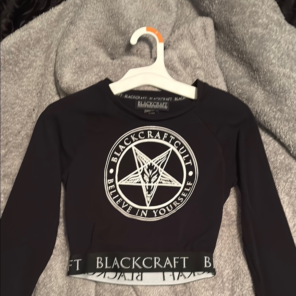 Blackcraft Cult Crop Top Long Sleeve